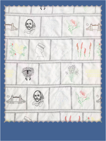 Literary Heritage Embroidery Tencel Fabric - 018-1