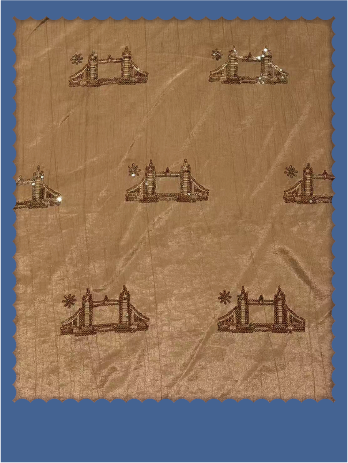 Abstract Geometric Jacquard Tencel Fabric - 029-2