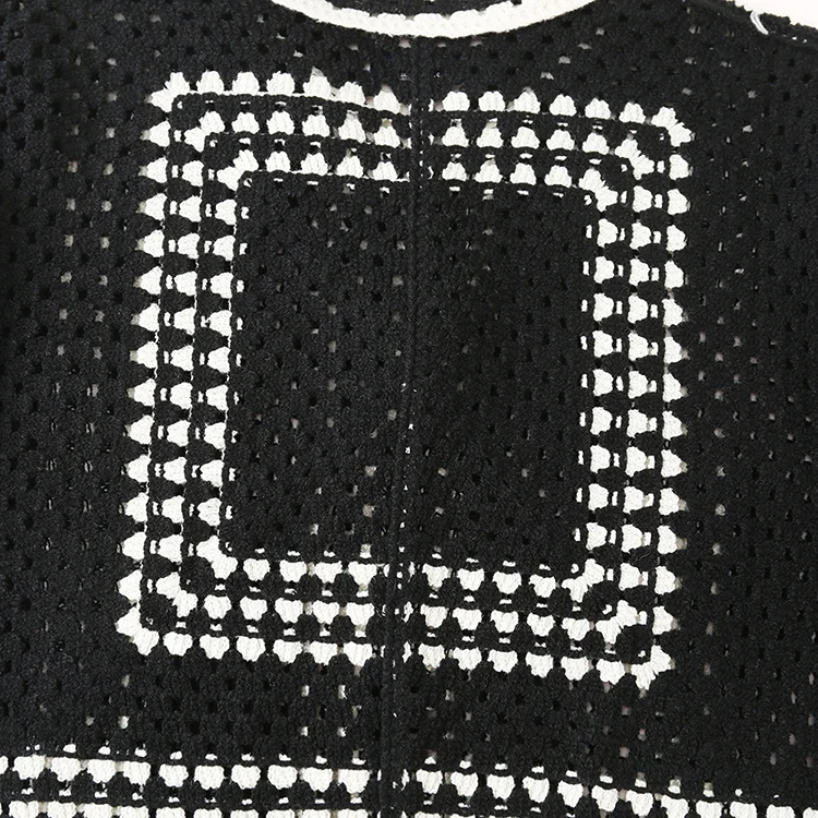 Men's Striped Crochet Polo - FM0101000019