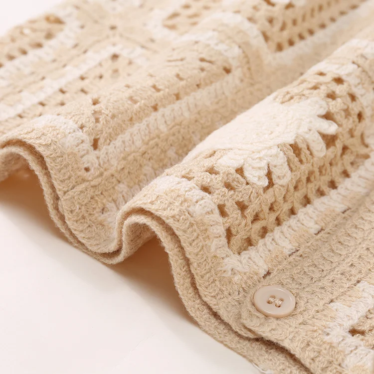 Men's Striped Crochet Sweater - FM0101000021