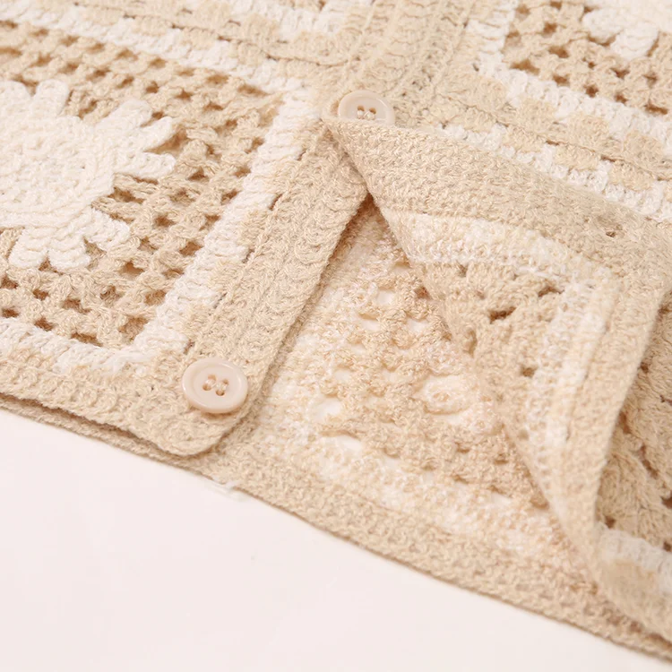 Men's Striped Crochet Sweater - FM0101000021