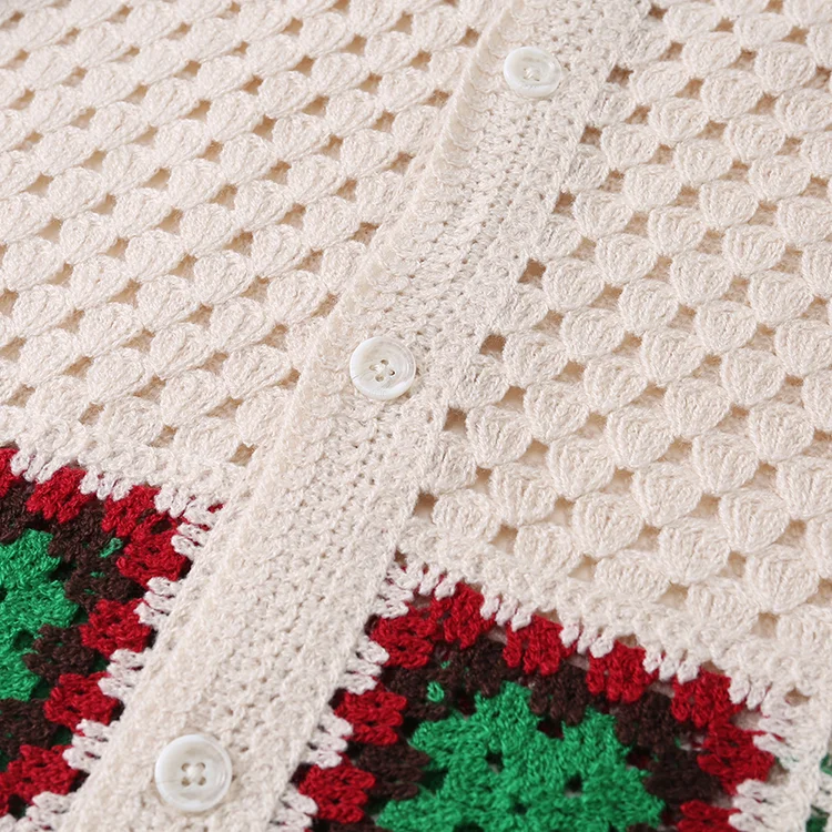 Men's Zig-Zag Crochet Polo - FM0101000027