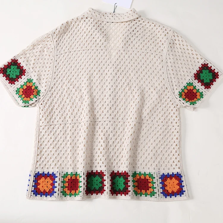 Men's Zig-Zag Crochet Polo - FM0101000027