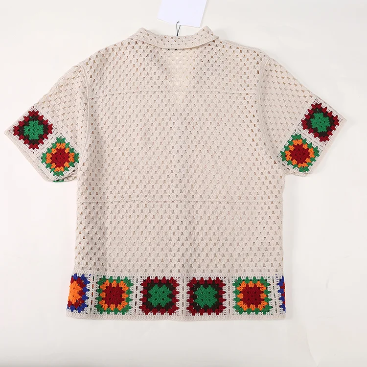 Men's Zig-Zag Crochet Polo - FM0101000027