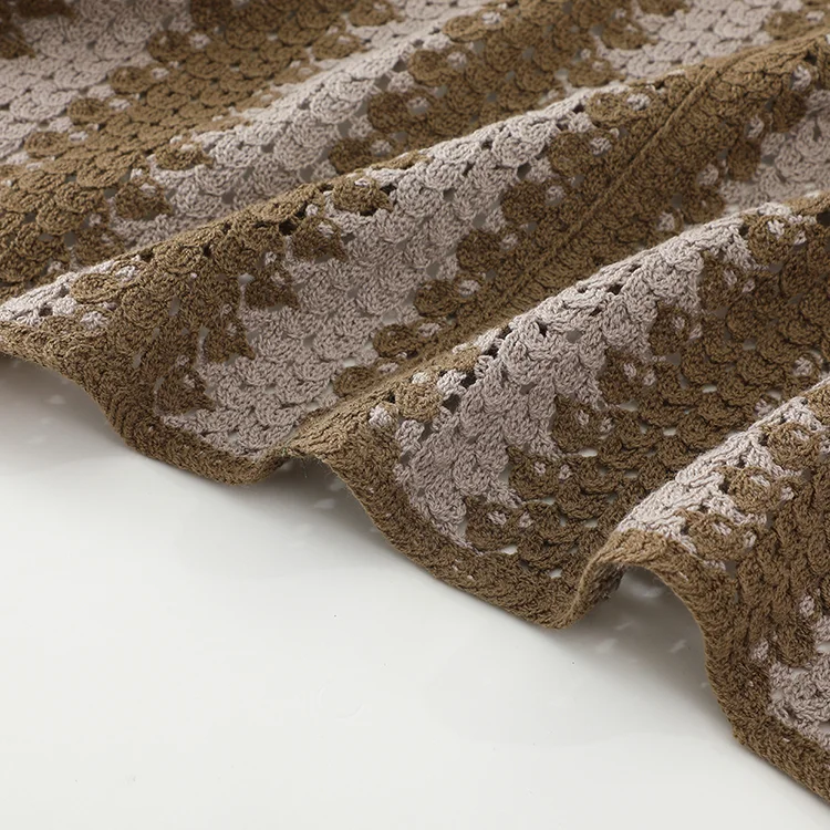 Men's Color Block Crochet Polo - FM0101000047