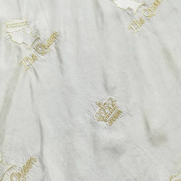 Royal Monogram Embroidery Fabric (65% Tencel) - 017-2