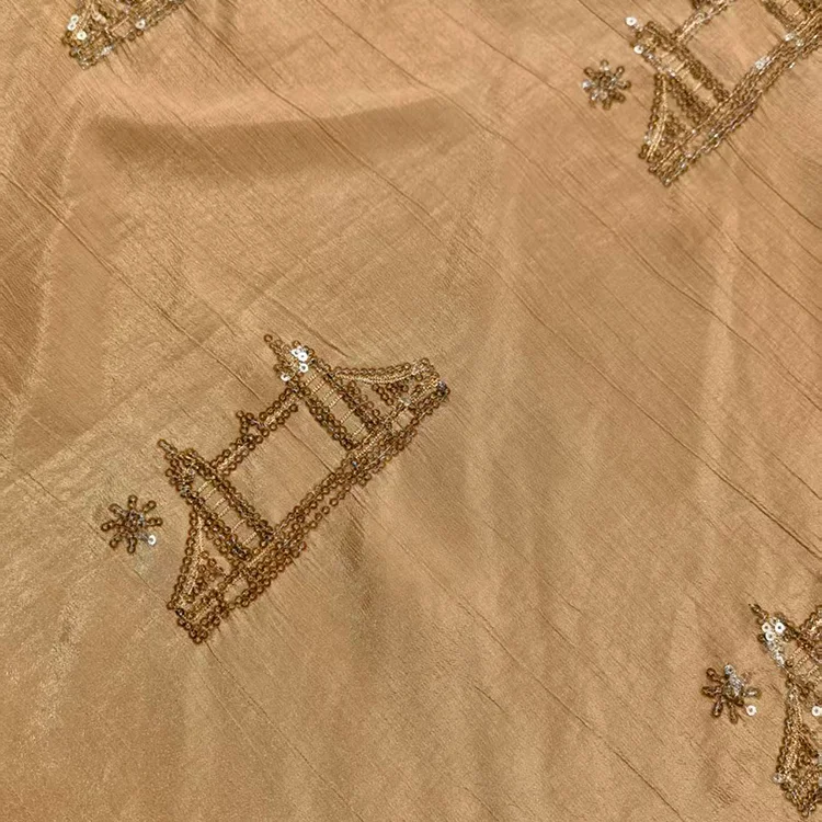 Abstract Geometric Jacquard Tencel Fabric - 029-2