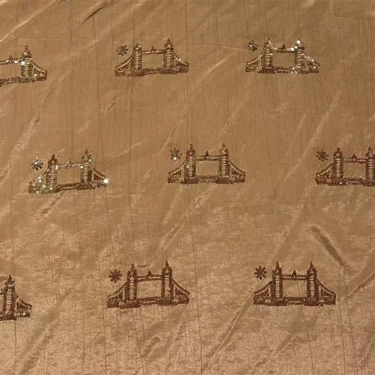 Abstract Geometric Jacquard Tencel Fabric - 029-2