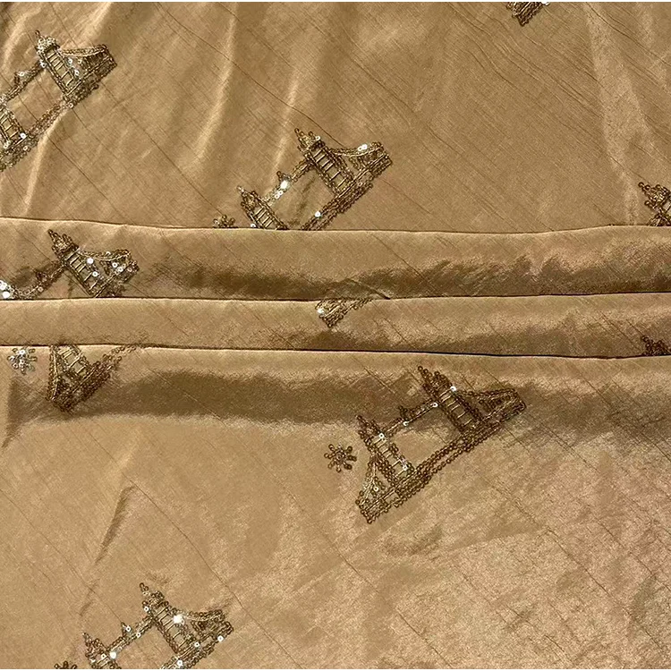 Abstract Geometric Jacquard Tencel Fabric - 029-2