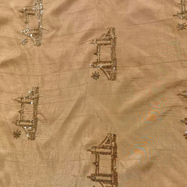 Abstract Geometric Jacquard Tencel Fabric - 029-2