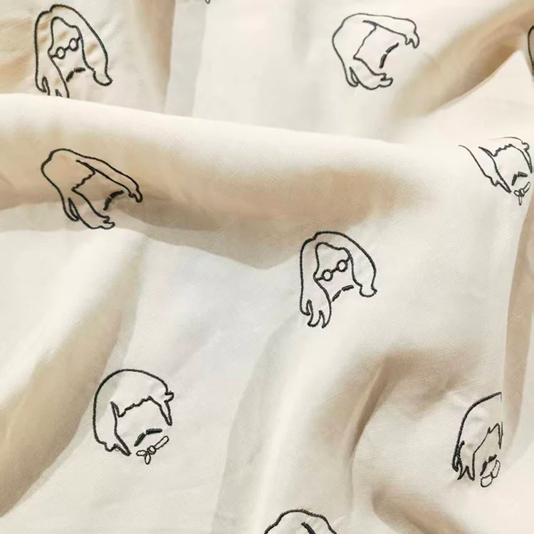 Micro Floral Jacquard Tencel Fabric - 030-2