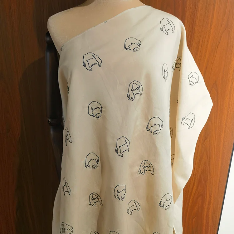 Micro Floral Jacquard Tencel Fabric - 030-2