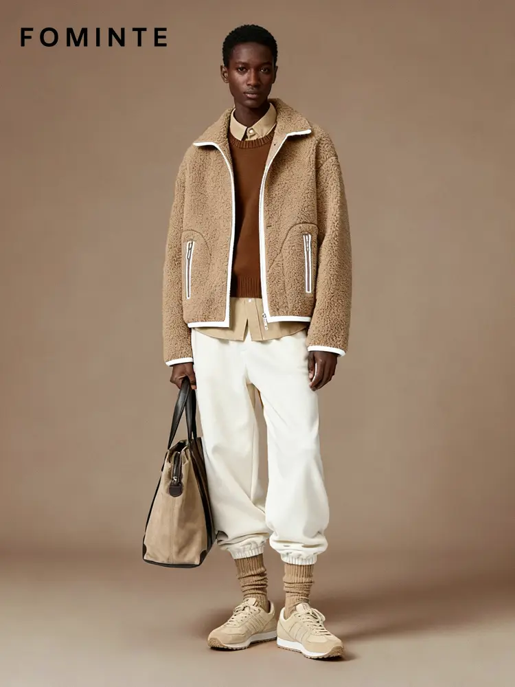 WholesaleTeddy Sherpa Fleece Jacket (Camel/Brown) - FM0302000074