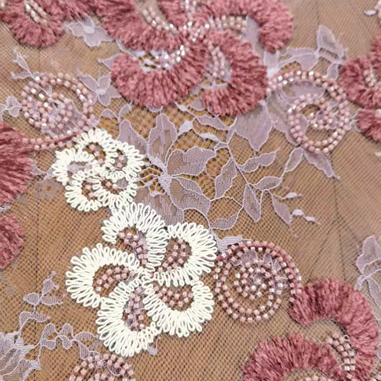 Elara BT2503027: Heirloom Floral Crochet Lace Fabric