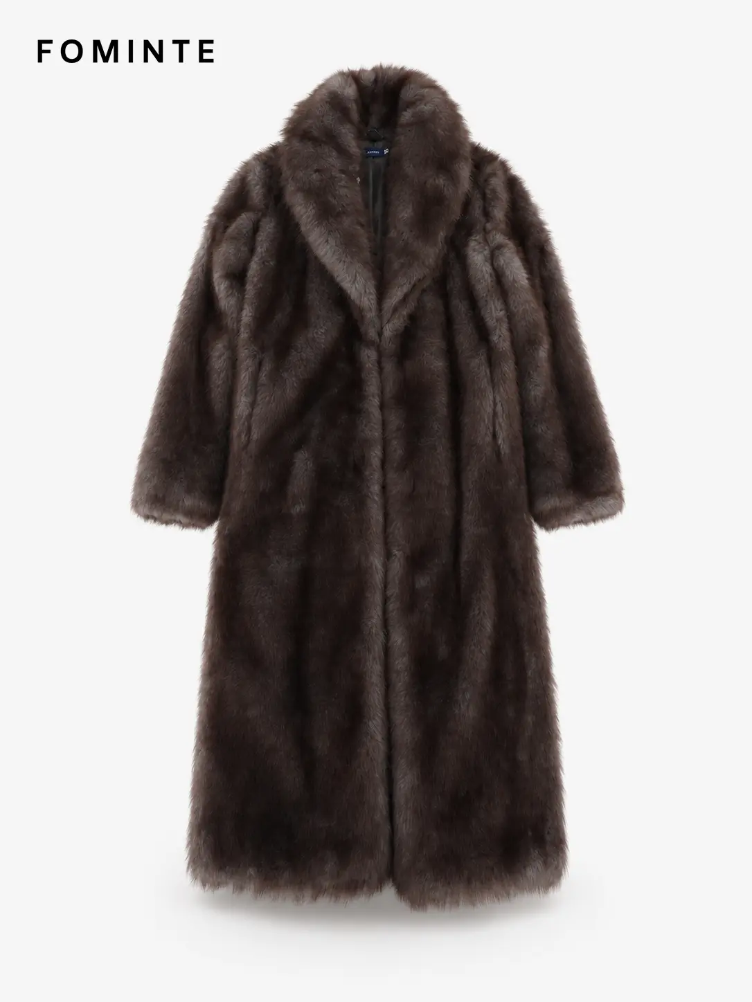 Wholesale Long Faux Mink Fur Robe Coat - FM0202000055