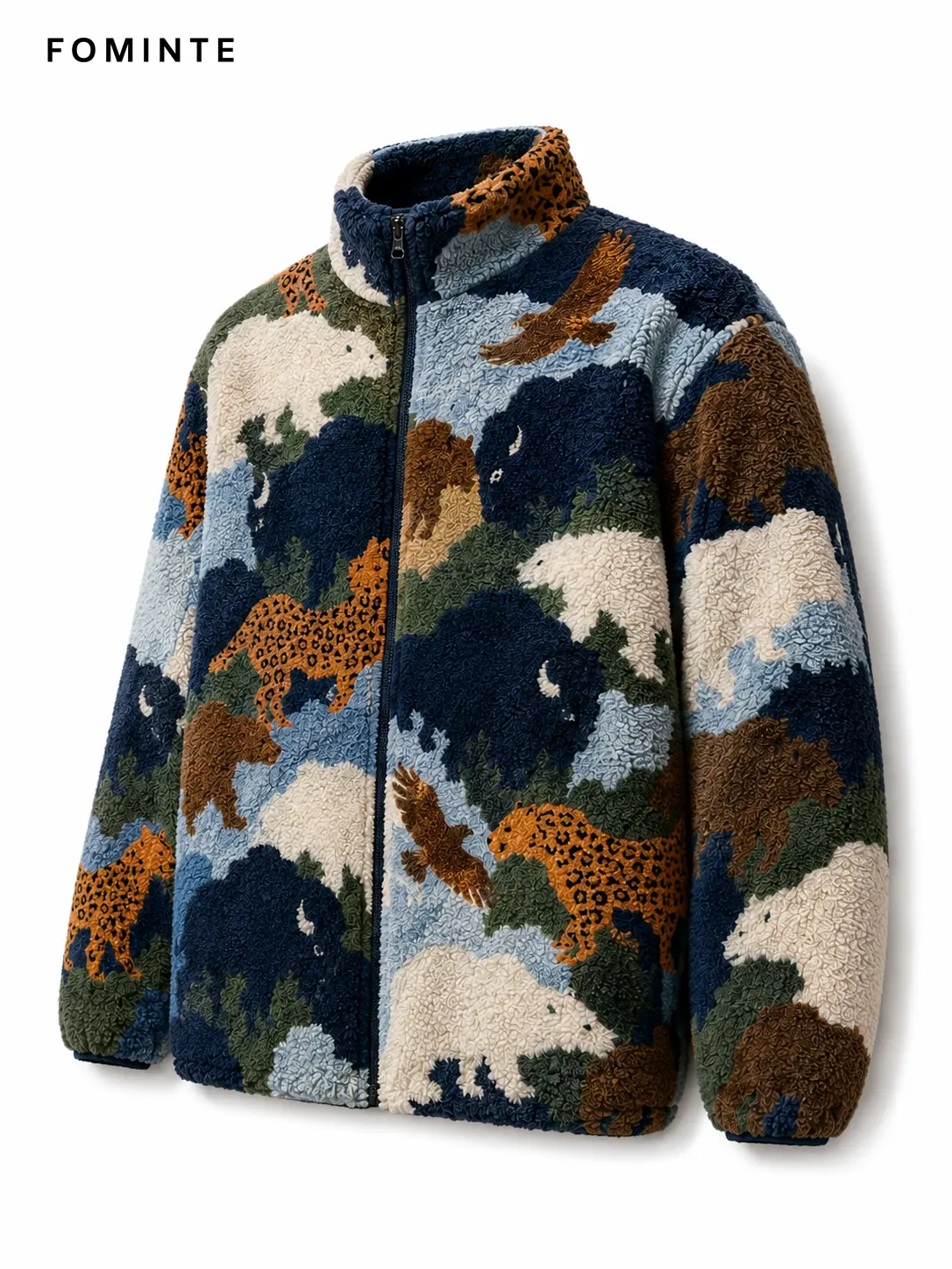 World Cup Full Print Fleece Jacket - Wholesale Custom Sportswear