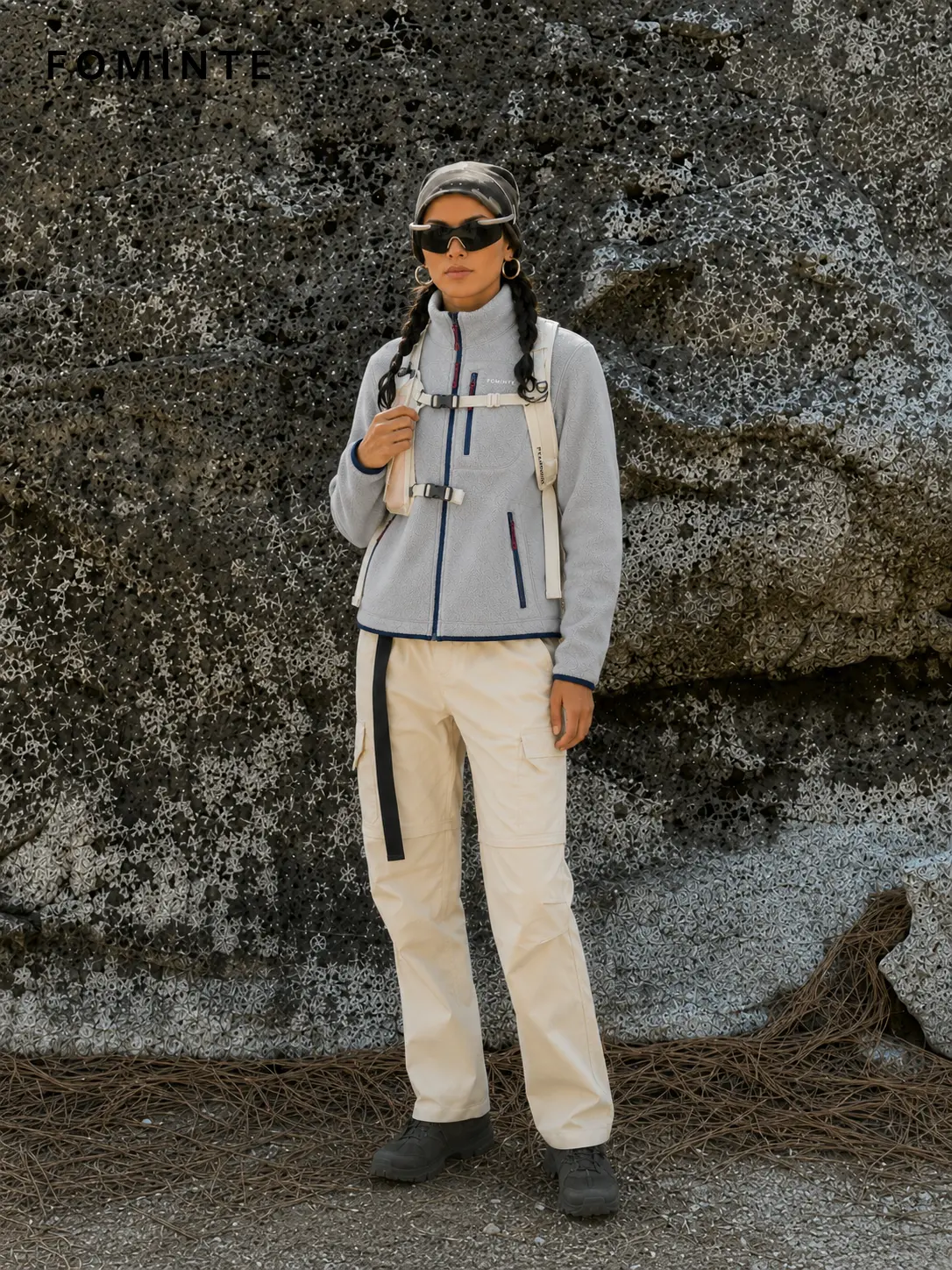 Men's Silver Grey Contrast Panel Outdoor Softshell Jacket