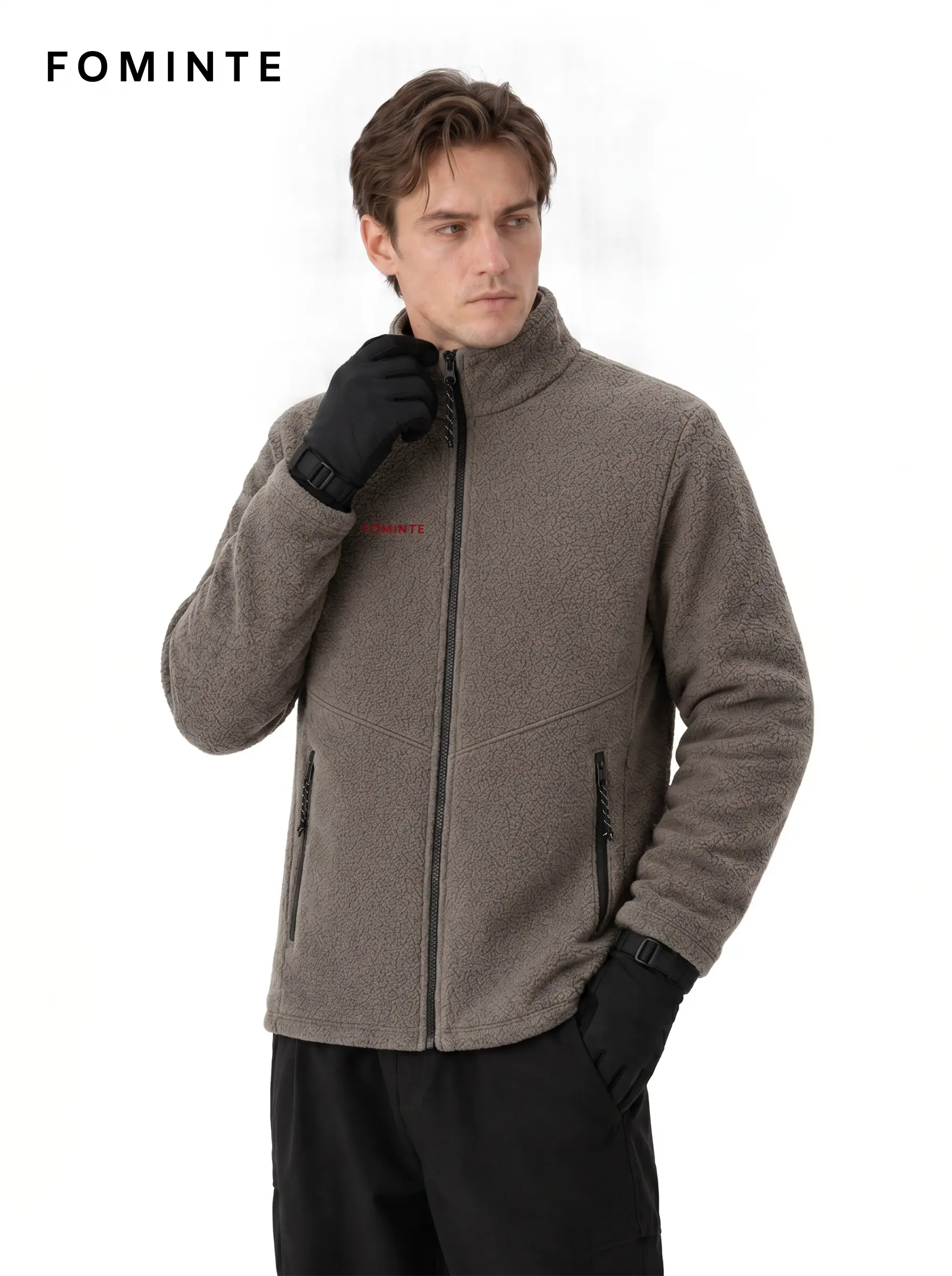 Men's Sky Blue Technical Softshell Hiking Jacket