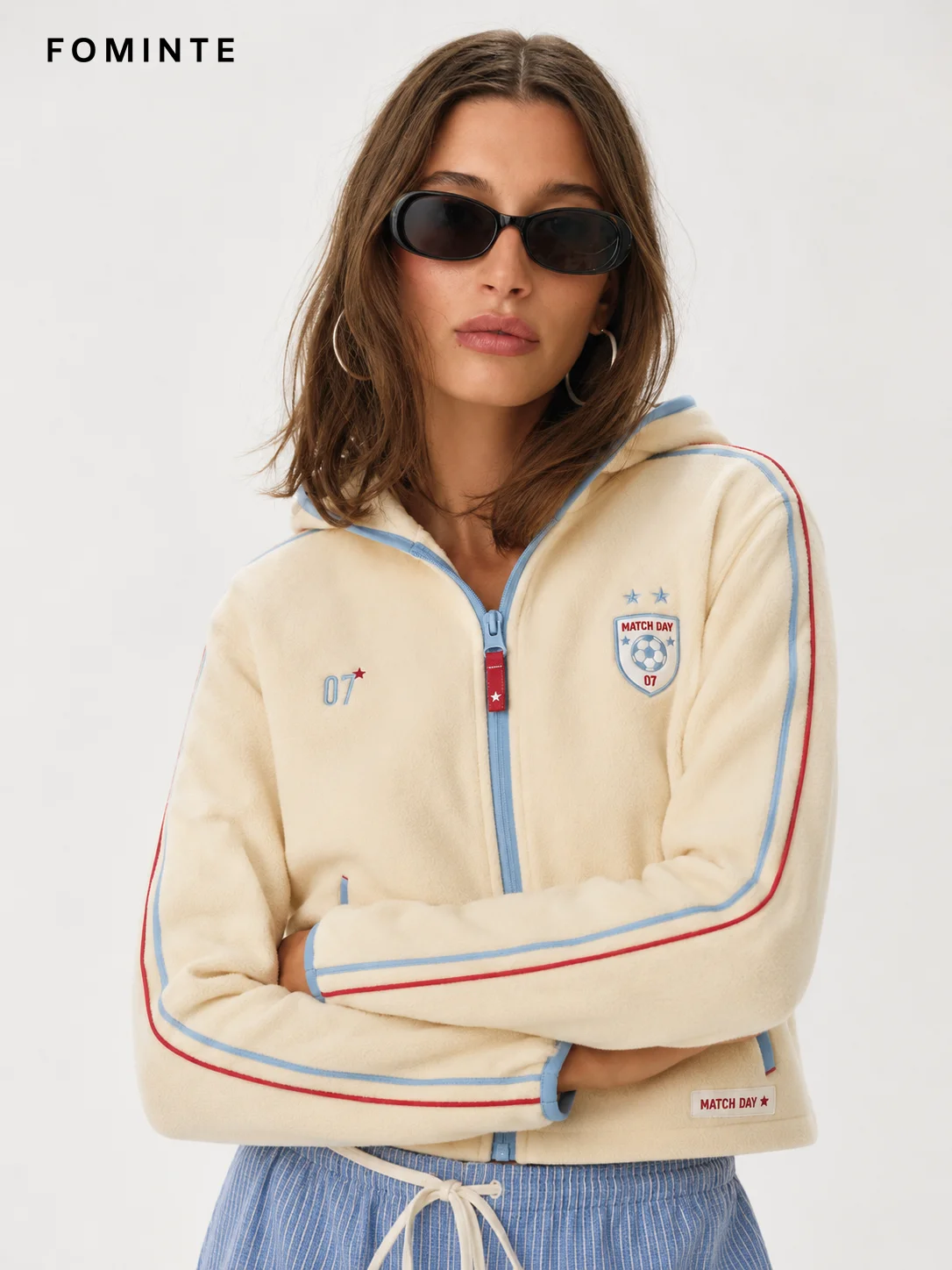 Fleece Hooded Cardigan - Solid Color Wholesale Custom Sportswear - FM0802000401-1