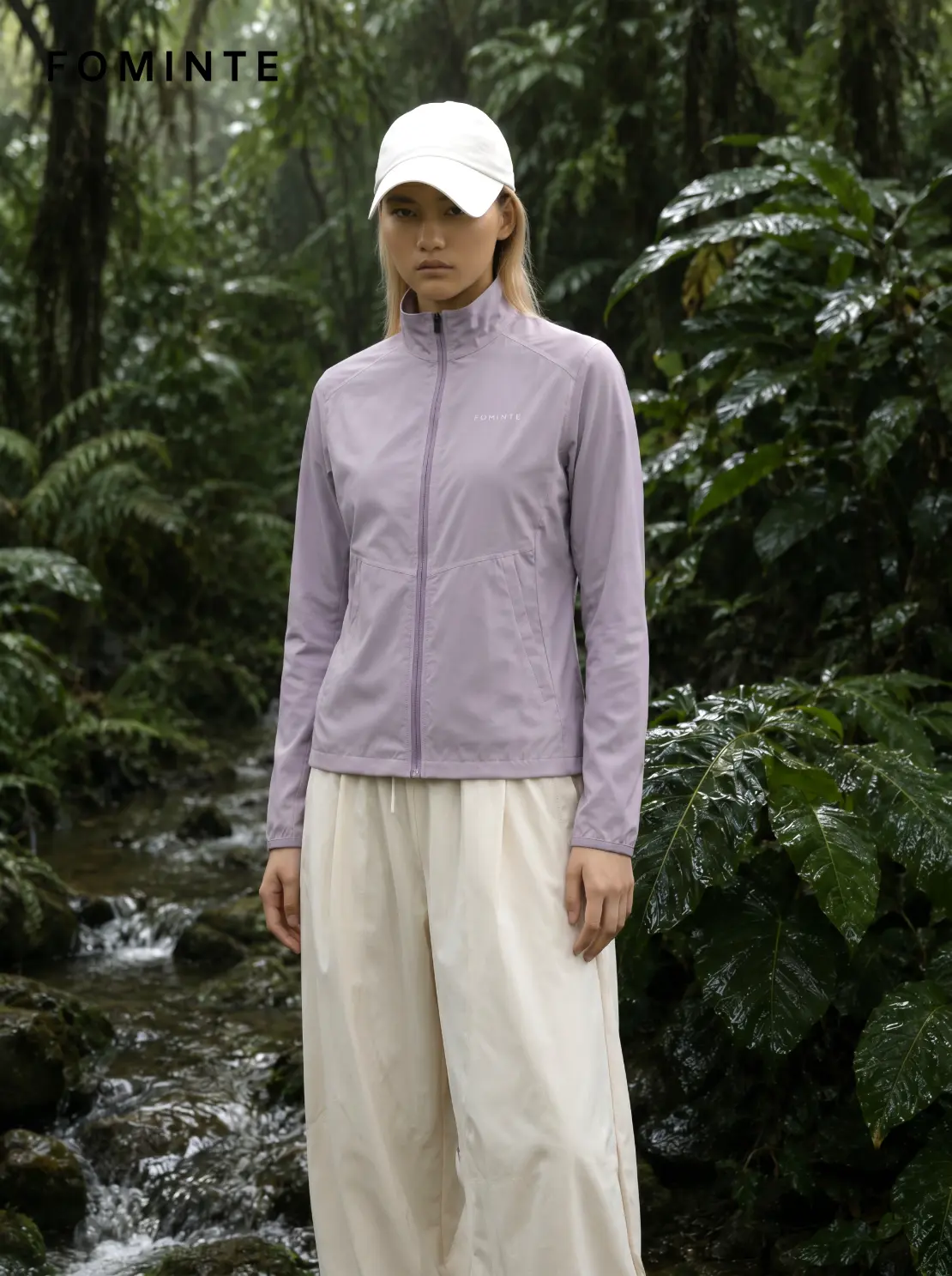 Women's Dusk Purple Stand Collar Softshell Jacket