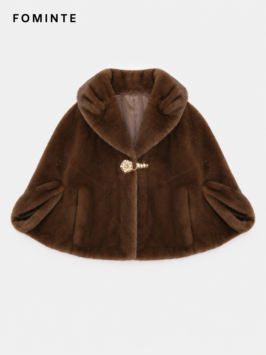 Wholesale Faux Mink Fur Shoulder Capelet - FM0202000066