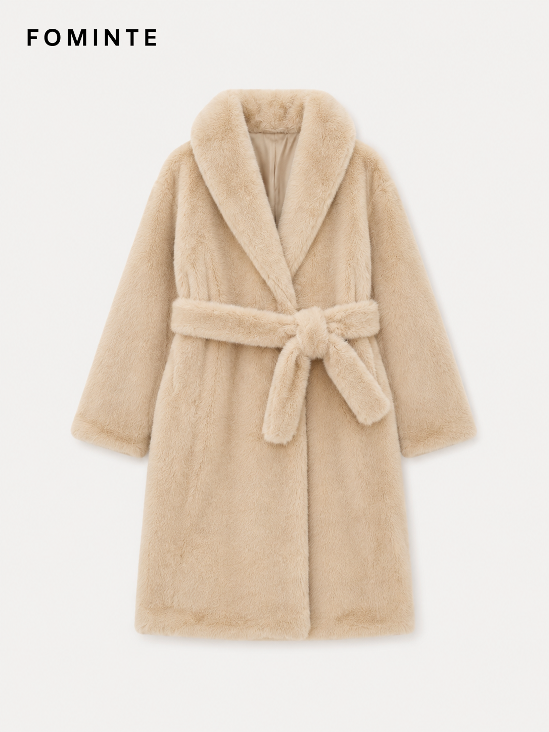Wholesale Faux Fox Fur Notched Collar Jacket - FM0202000064