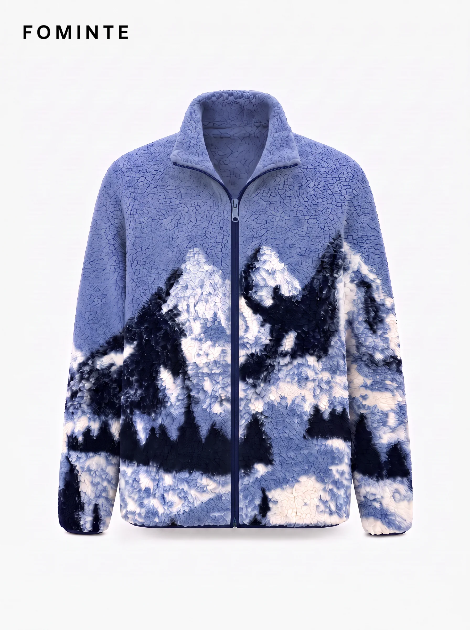 Men's Dual-Tone Earth Utility Cargo Pocket Fleece Jacket