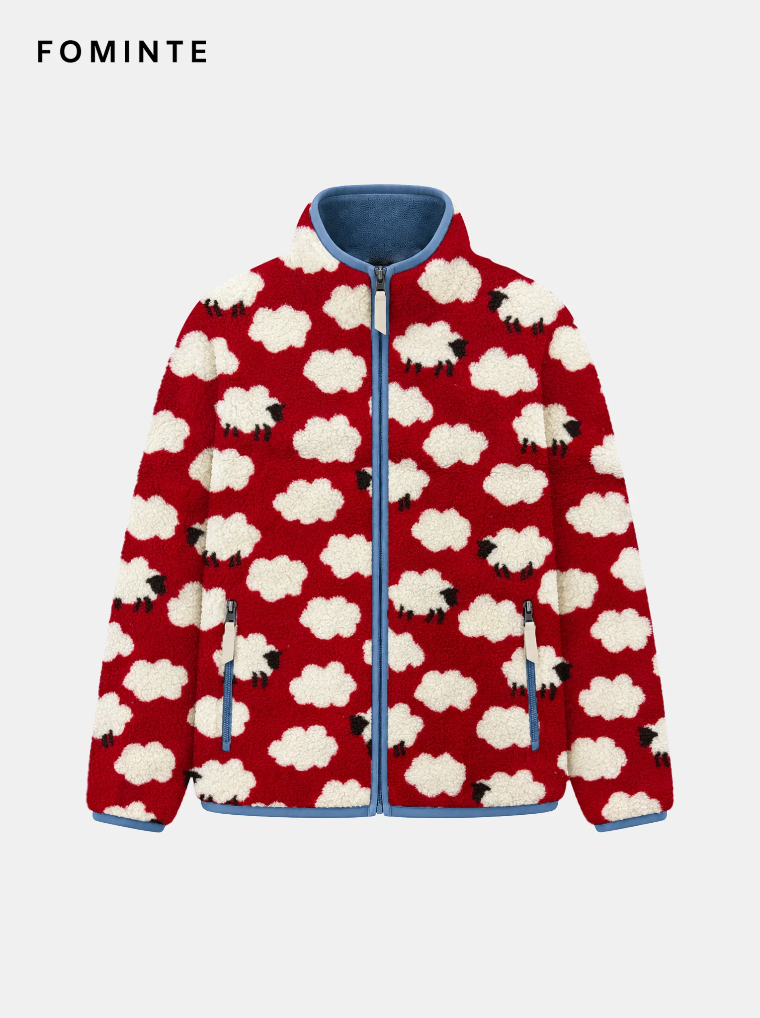 Women's Cropped Drop-Shoulder Relaxed Fit Fleece Jacket