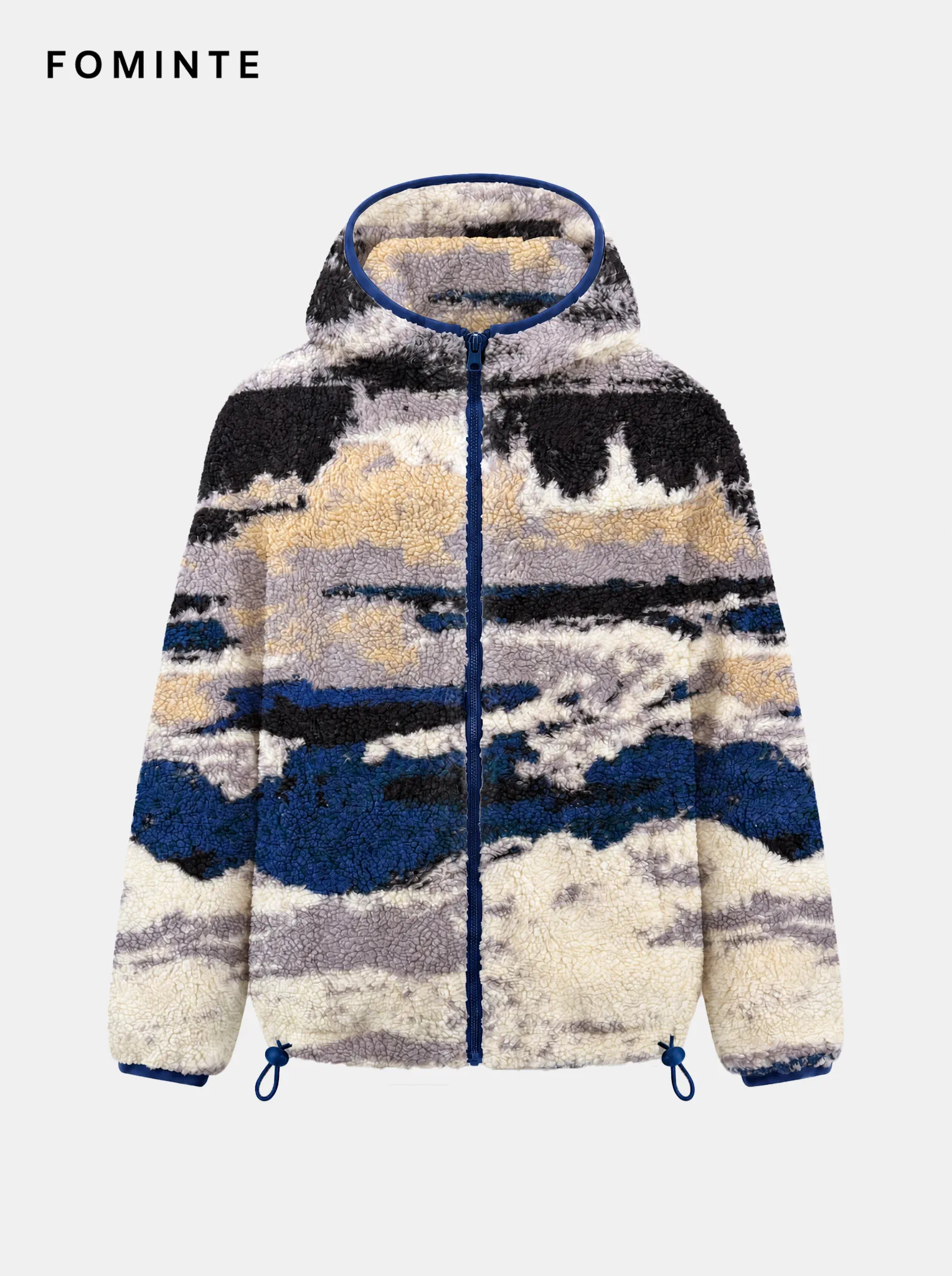 Men's Urban Utility Charcoal and Forest Green Fleece Jacket