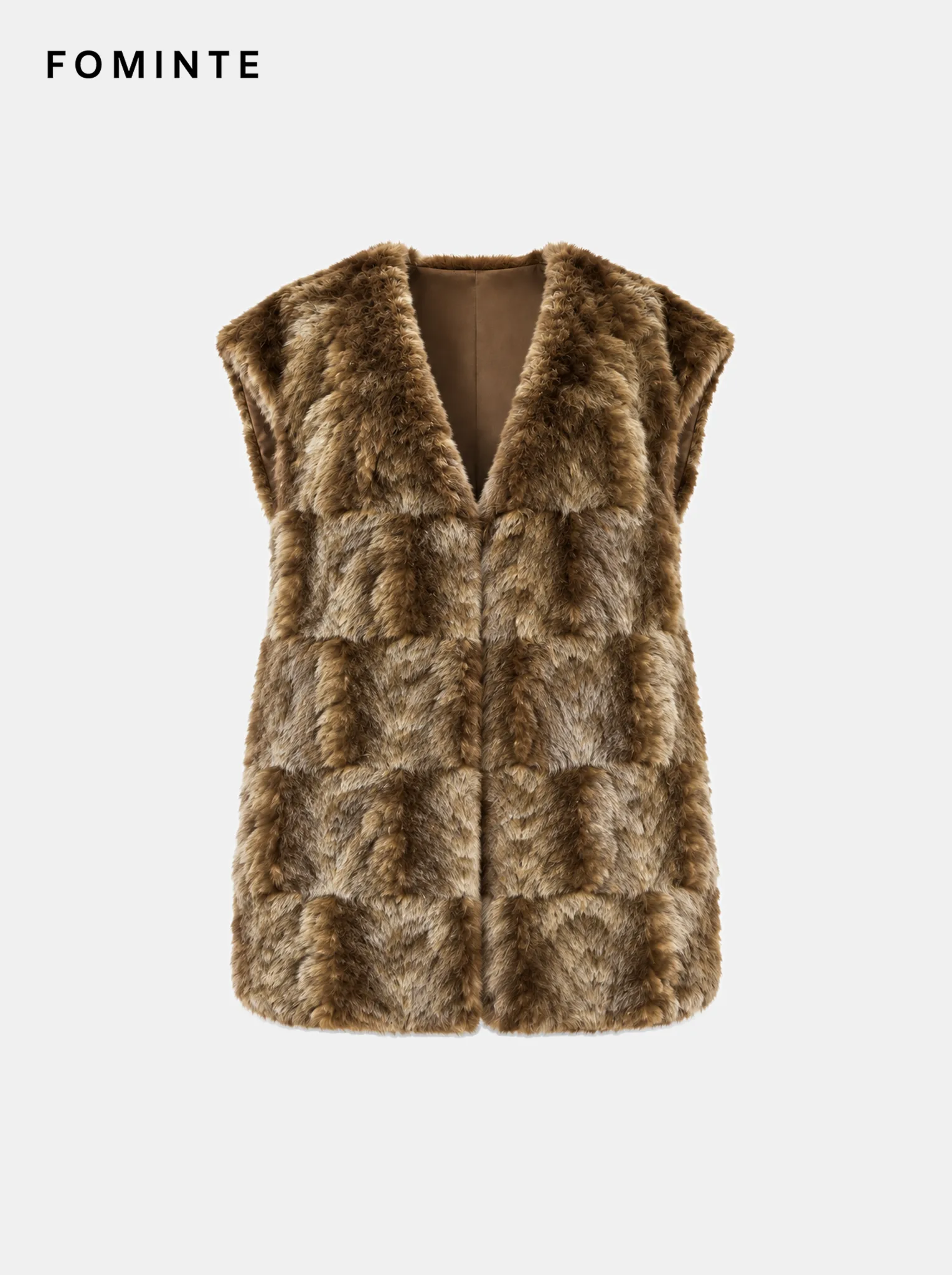 Classic Tawny Amber Leopard Print Faux Fur Coat