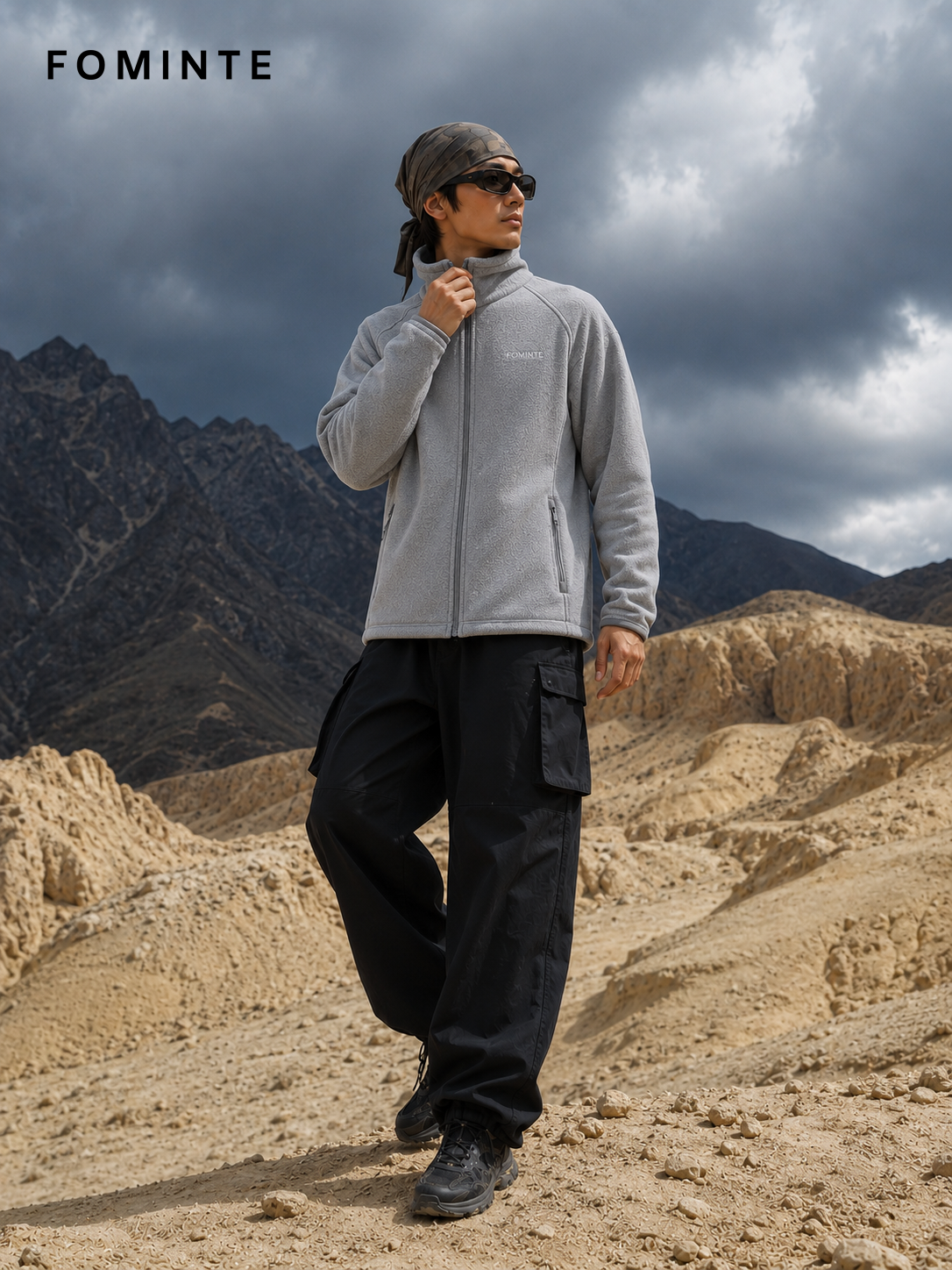Heather Grey Fleece Jacket for Outdoor Apparel Collections