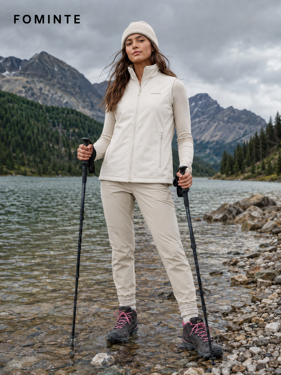 Mist White Softshell Jacket for Outdoor Apparel Collections
