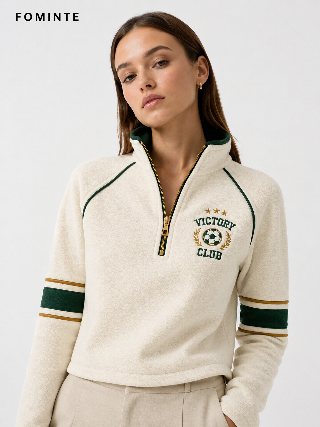 Fleece Half-Zip Pullover - Solid Color Wholesale Custom Sportswear - FM0802000404