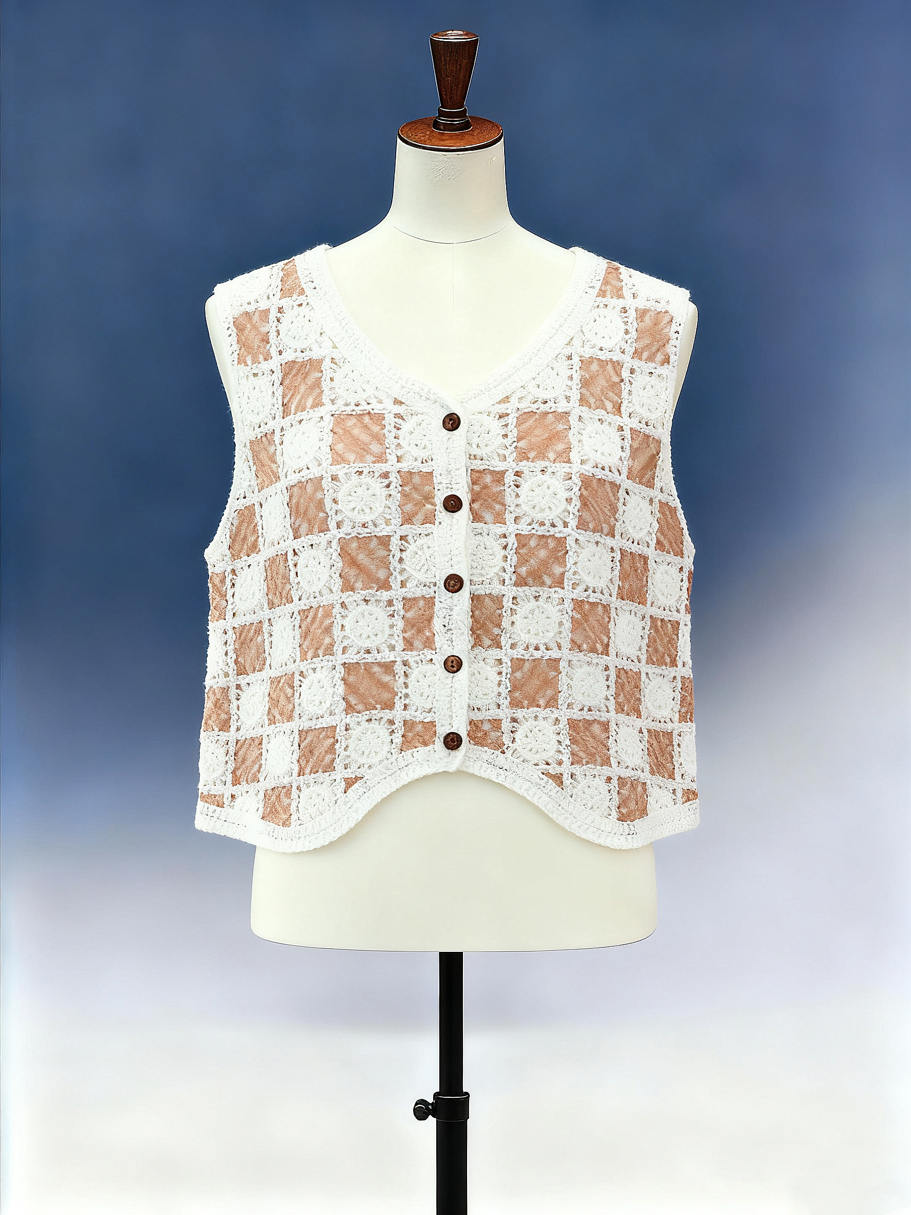 Scalloped Floral Crochet Bralette - FM0102000120