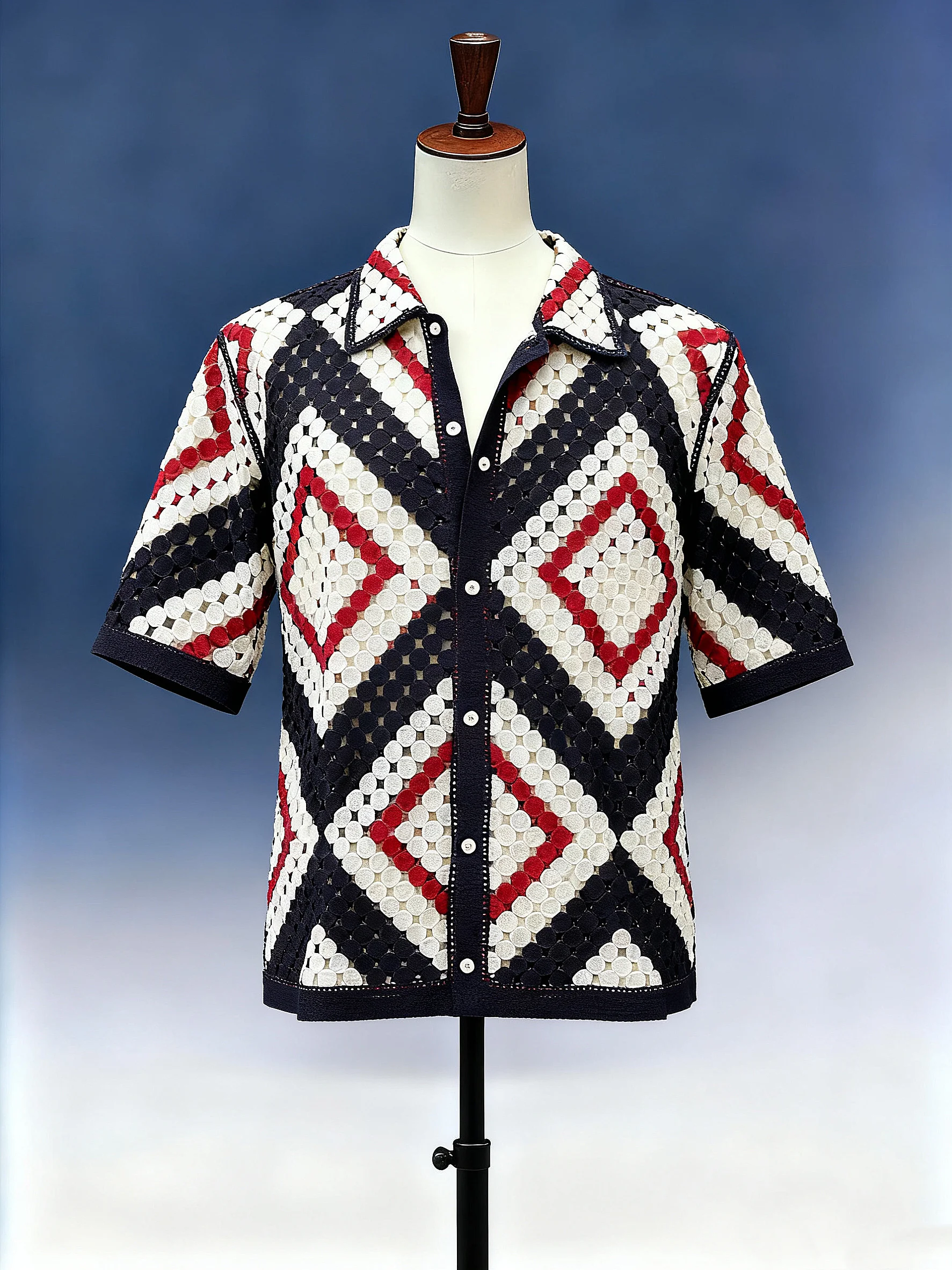 Men's Mesh-Knit Sweater - FM0101000141