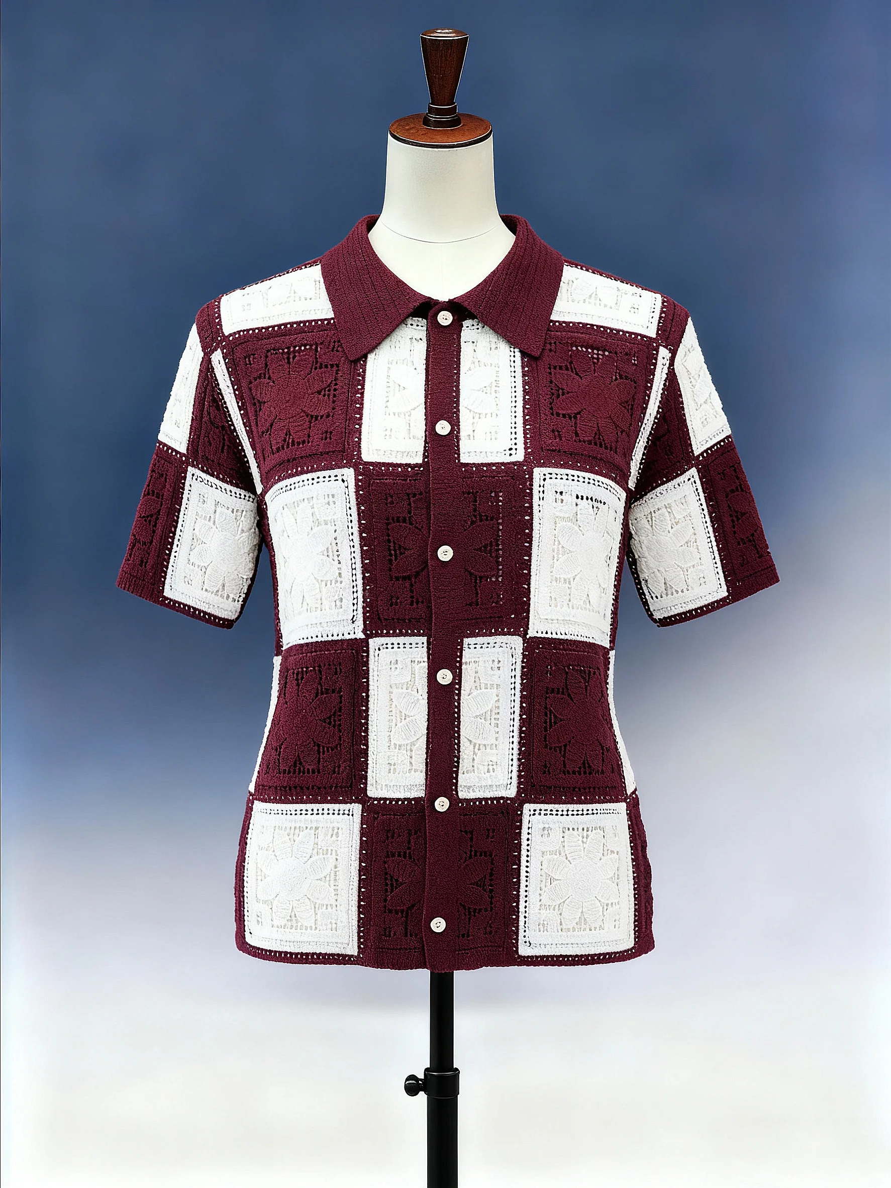 Colorful Floral Crochet Vest - FM0102000146