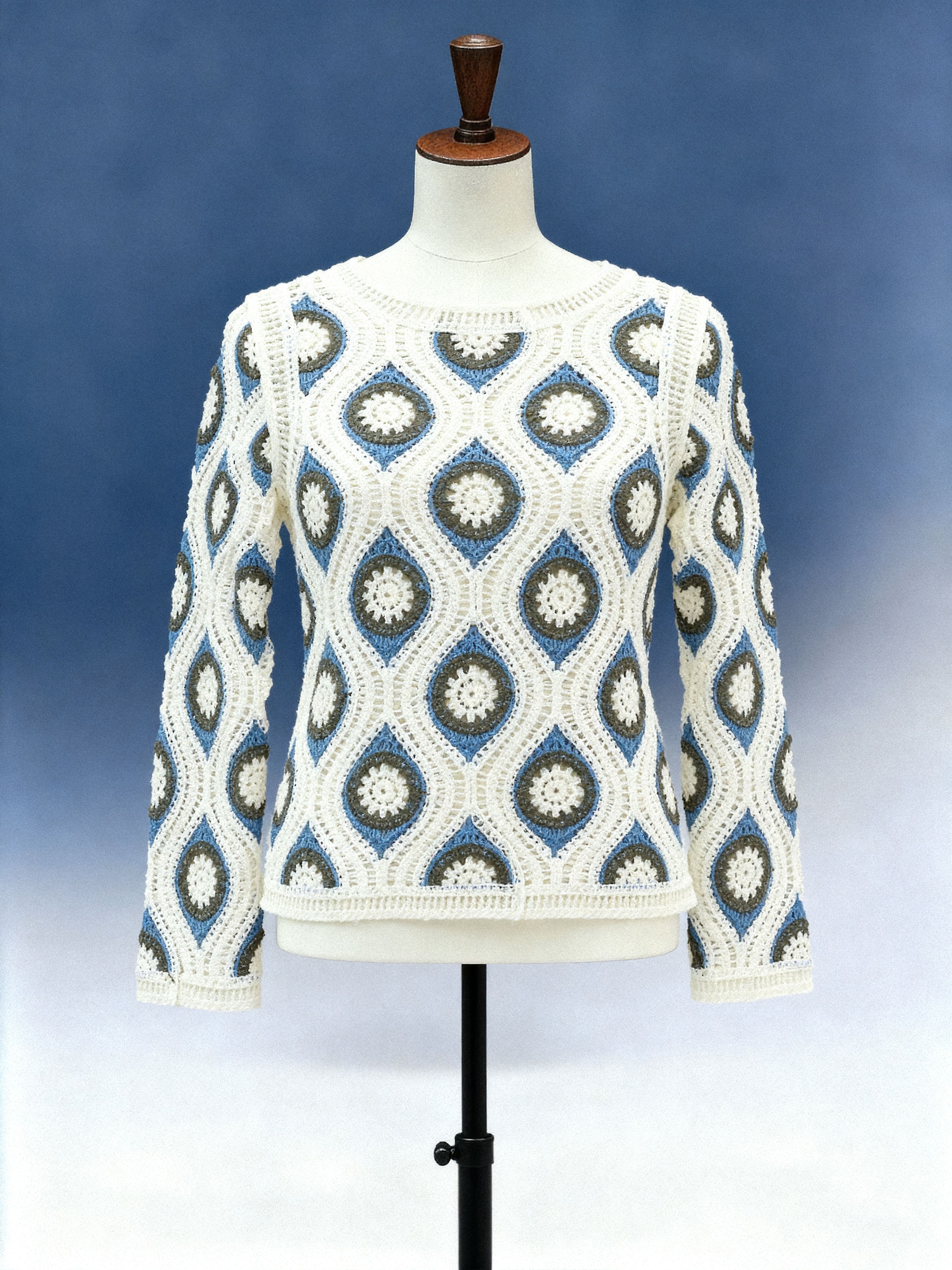 Retro Crochet Sweater - FM0102000175