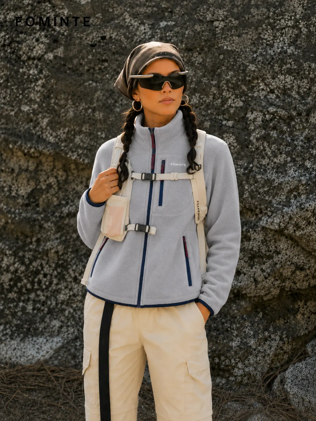 Men's Silver Grey Contrast Panel Outdoor Softshell Jacket