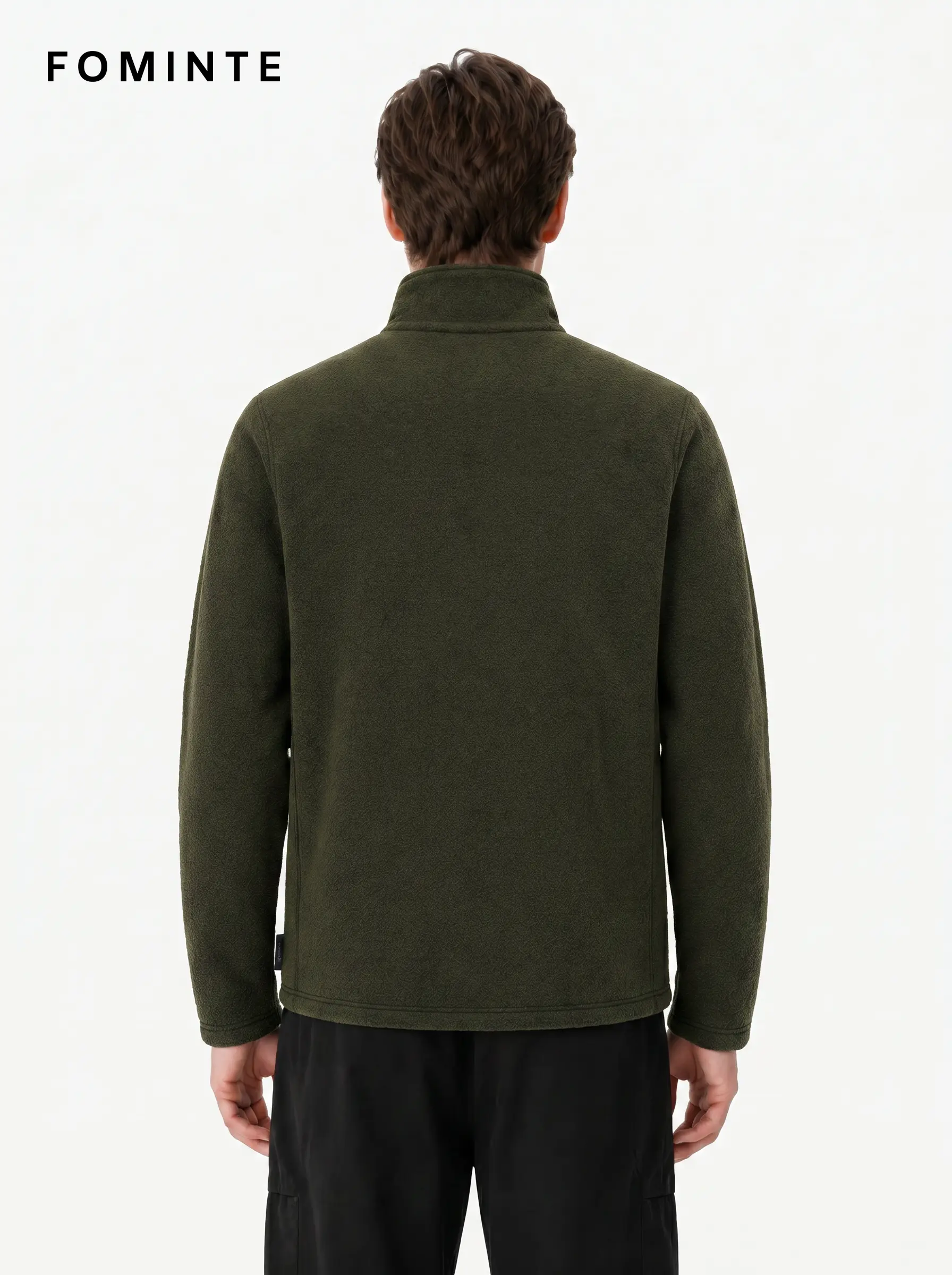 Men's Army Green Technical fleece Hiking Jacket
