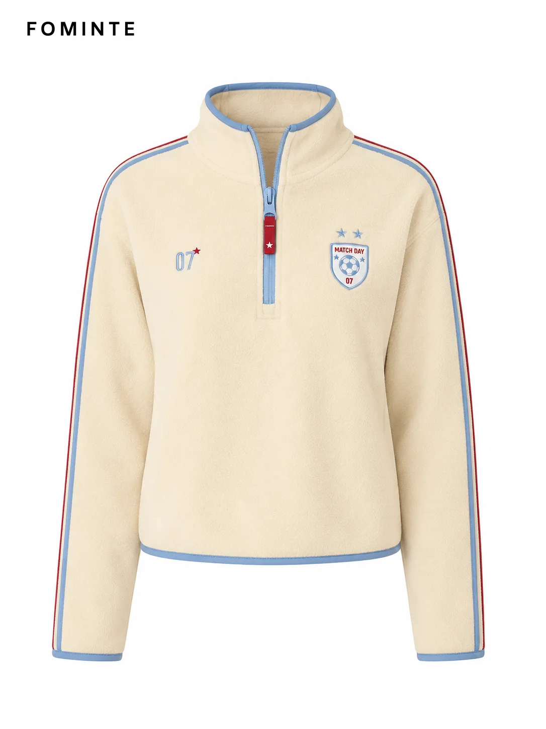 Fleece Stand Collar Pullover - Solid Color Wholesale Custom Sportswear - FM0802000401-3