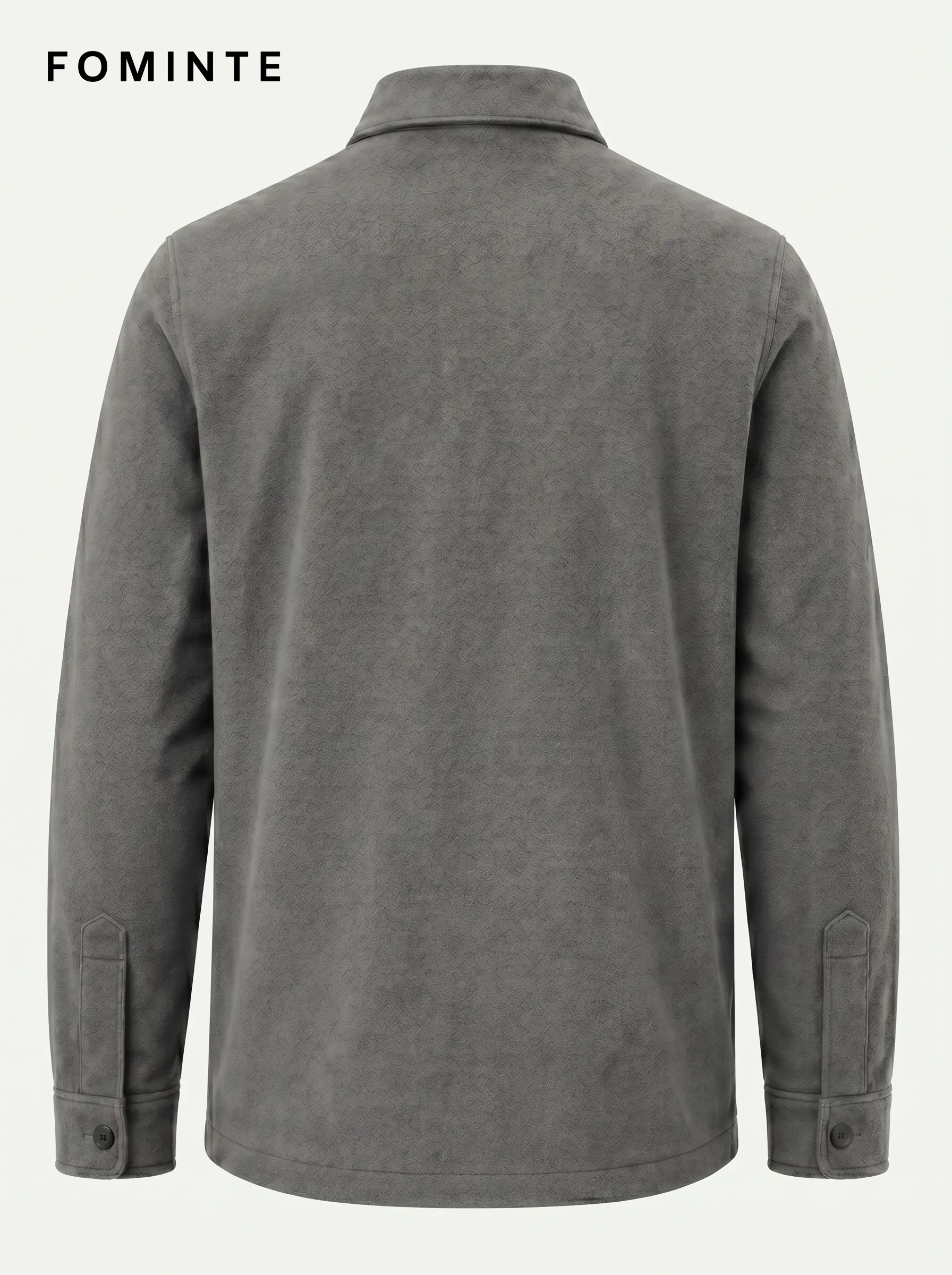 Men's Grey Chest Pocket fleece Jacket