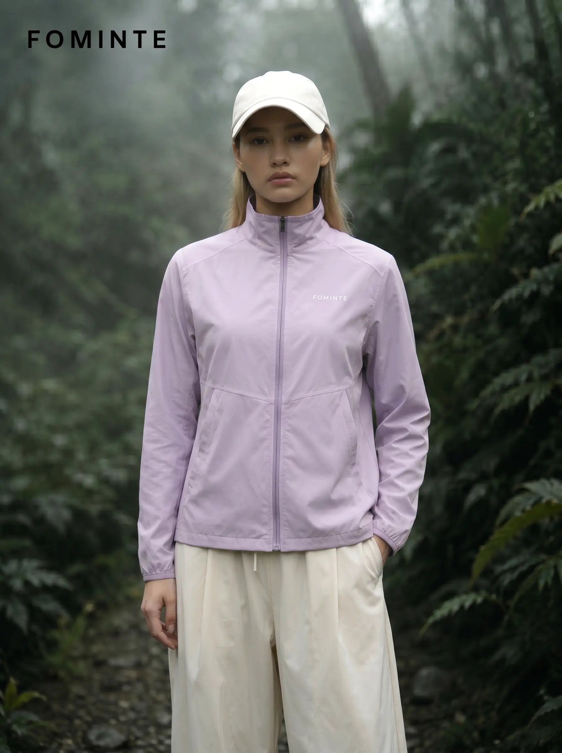Women's Dusk Purple Stand Collar Softshell Jacket