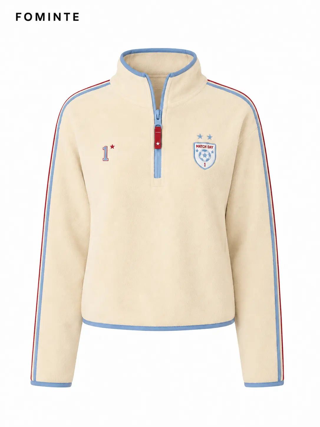 [Copy]Fleece Stand Collar Pullover - Solid Color Wholesale Custom Sportswear - FM0802000401-3