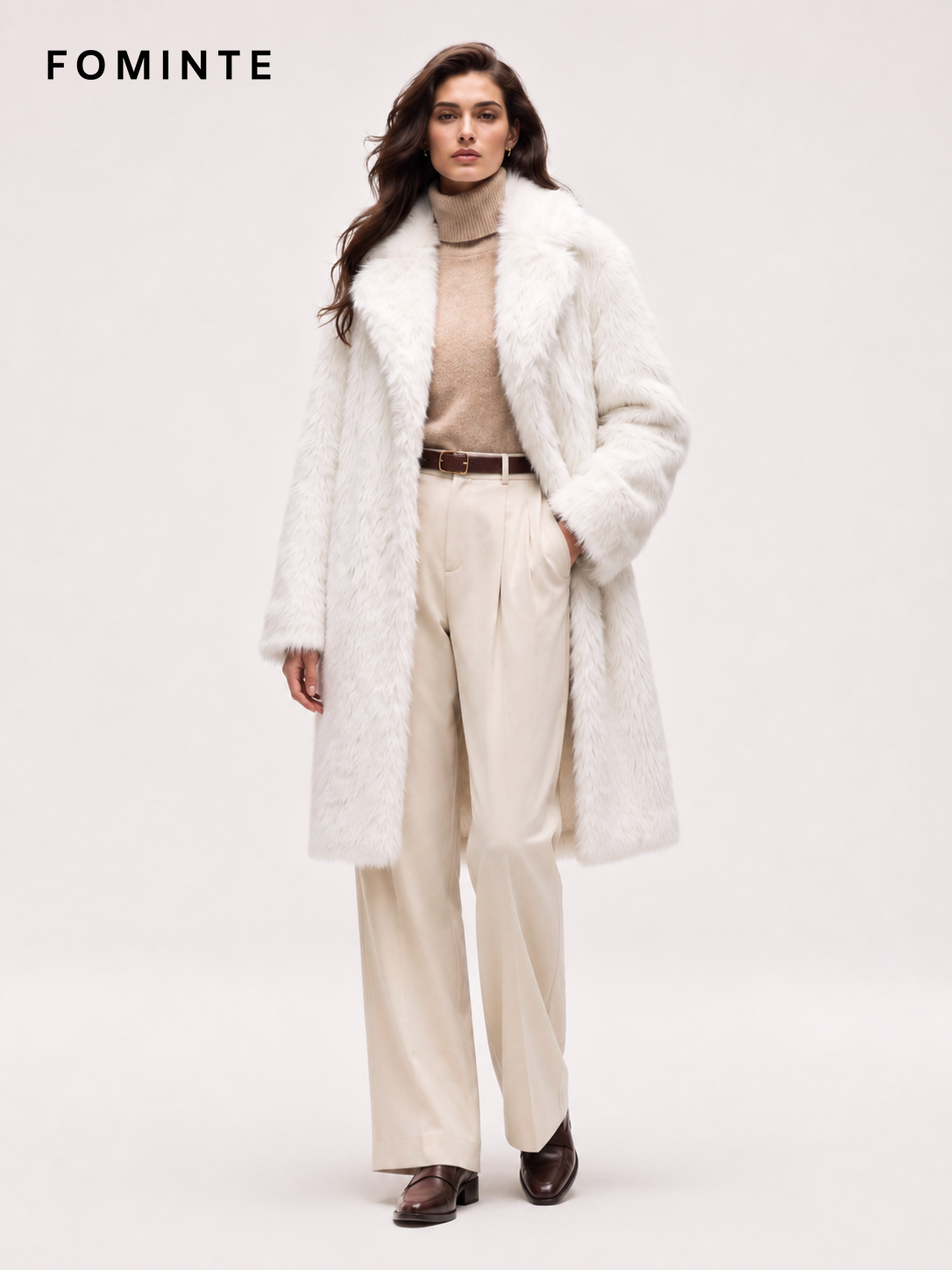 Wholesale Long Faux Fur Shaggy Coat - FM0202000093