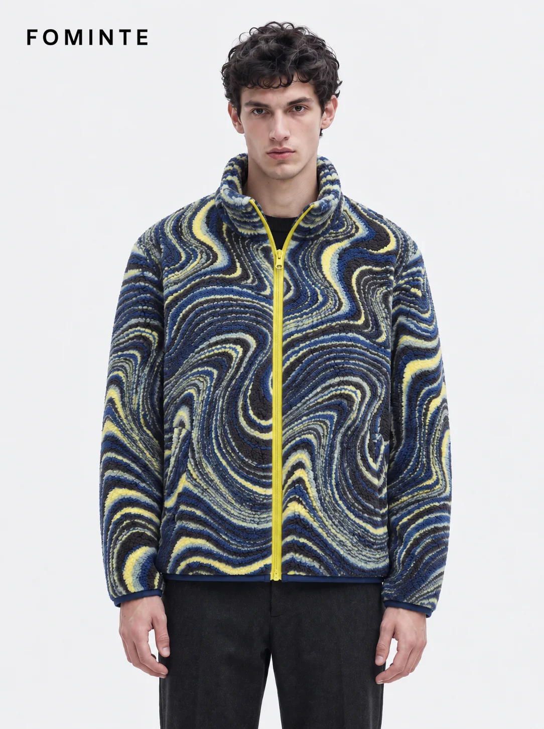 Men's Alpine Trail Colorblock Hooded Technical Fleece Jacket