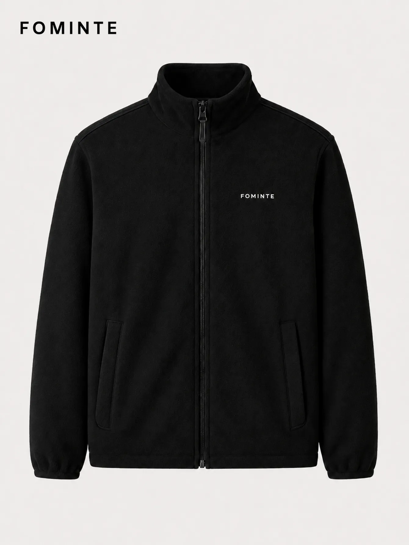 Black Full-Zip Fleece Jacket FM0801000417