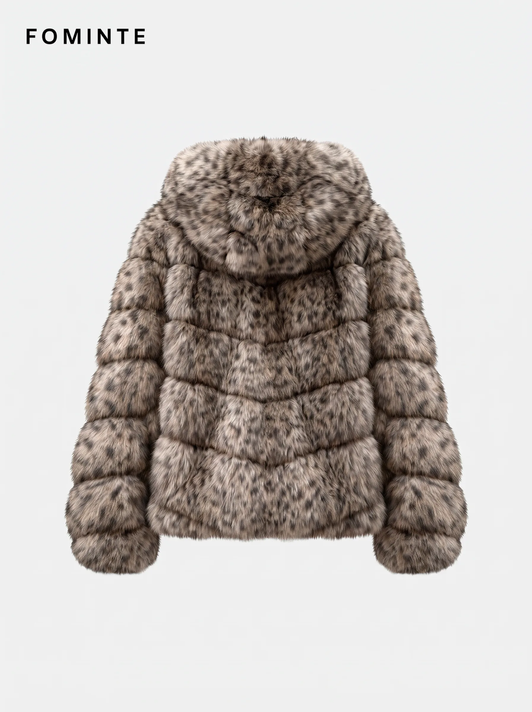 Oatmeal Vintage Botanical Jacquard Faux Fur Jacket