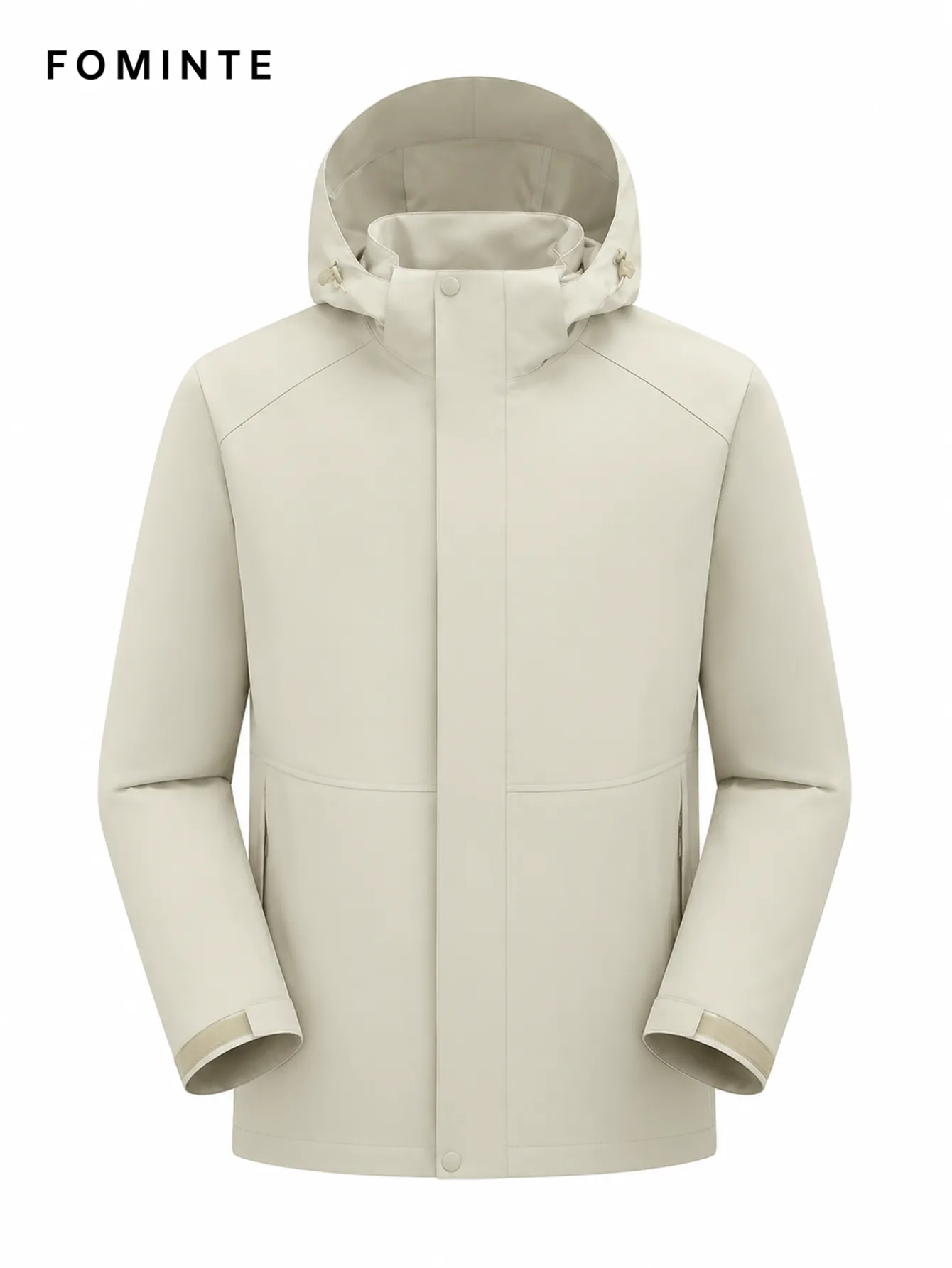Ivory Hooded Windbreaker Jacket FM0801000419