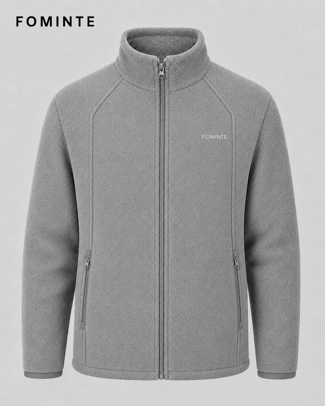 Heather Grey Fleece Jacket for Outdoor Apparel Collections