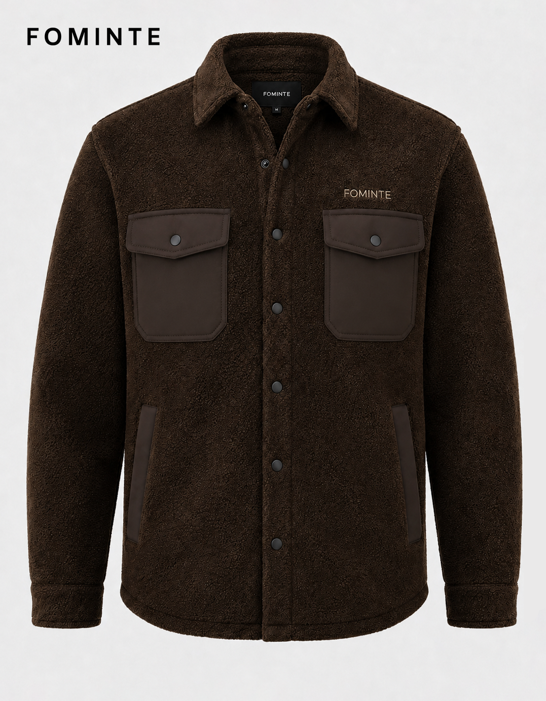Dark Coffee Fleece Jacket for Outdoor Apparel Collections